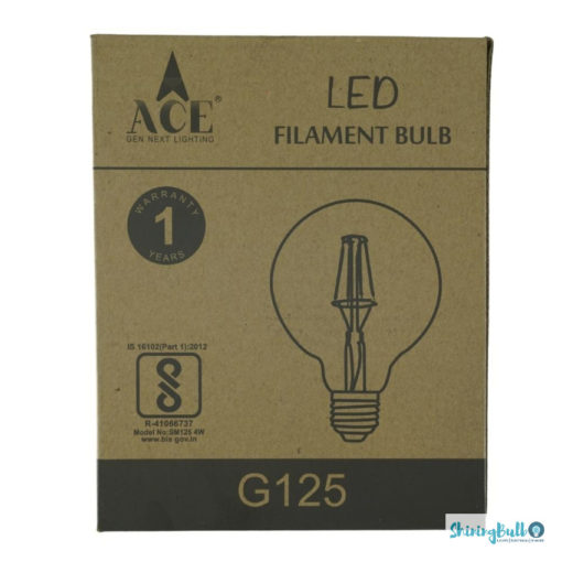 Buy Ace 4-watt LED Filament Bulb G125 Online @ ShiningBulb