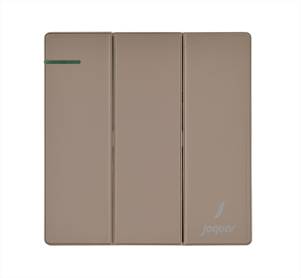 Jaquar Karbonic Gold Finish 1 Way 16AX Electrical Switch – Front View