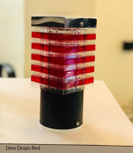 Generic Gate light, Dew drops, Red finish, B22 base - ShiningBulb.com