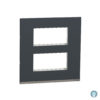 8-md Cover Plate (Square) Grey, (Schneider, Unica Pure)