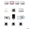 product photo of legrand lyncus switches on a white background.
