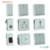 grouped image of goldmedal's air series switches and sockets on a white background available to buy from shiningbulb.com
